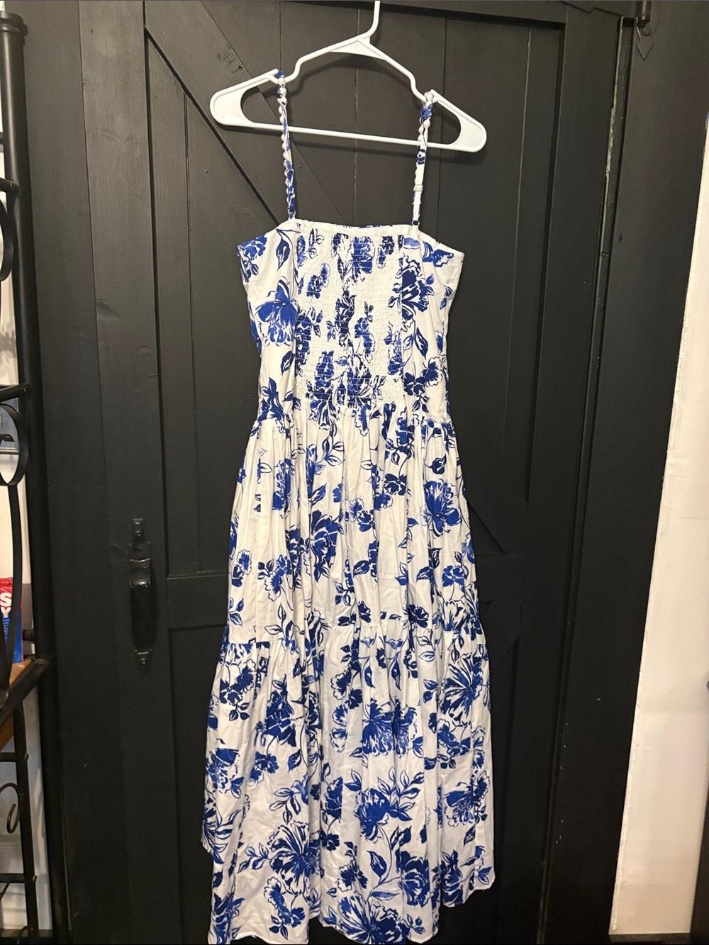 1. State Blue Floral Midi Dress on White - Picture 6 of 6